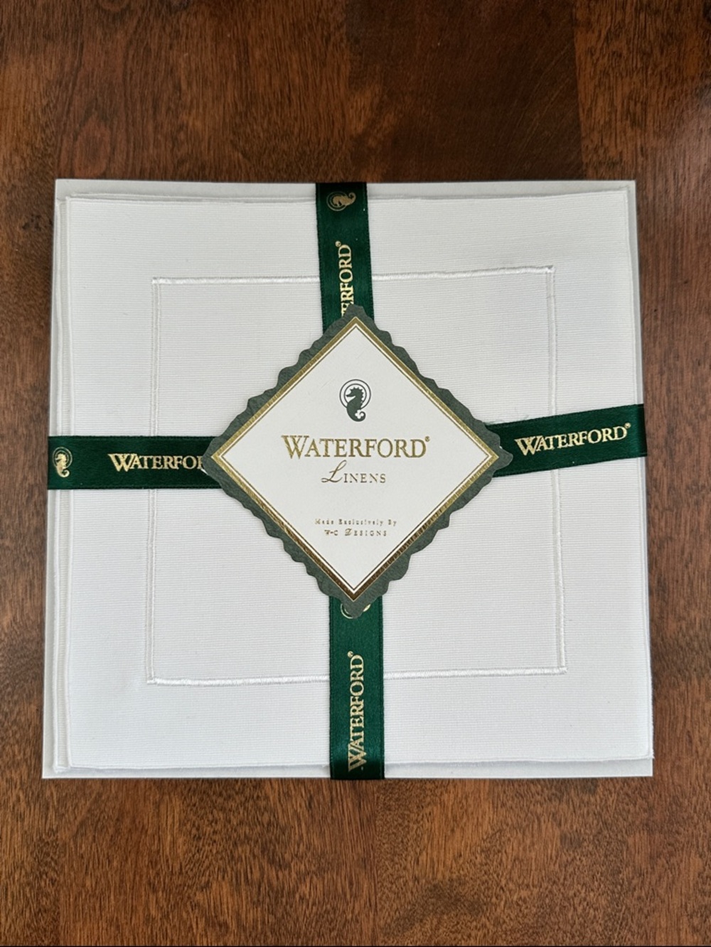 Waterford Linen White Napkins (3)